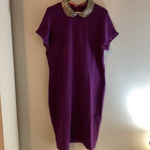 Marc by Marc Jacobs purple wool dress